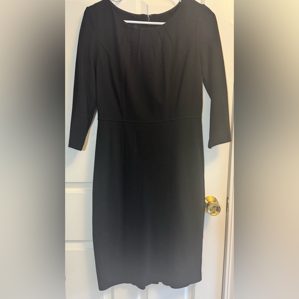 Talbots Women's Black 3/4 Sleeve Sheath Dress - Size 2